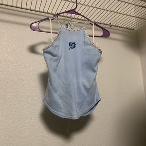 Boho Blue Halter Top